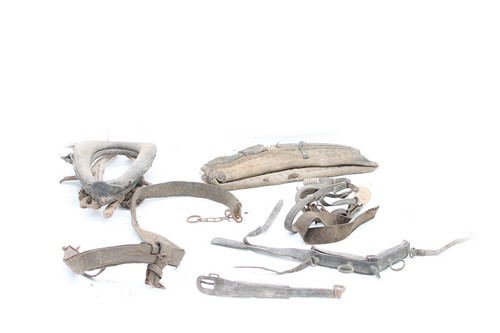 Set vieux ceinture courroies - set,