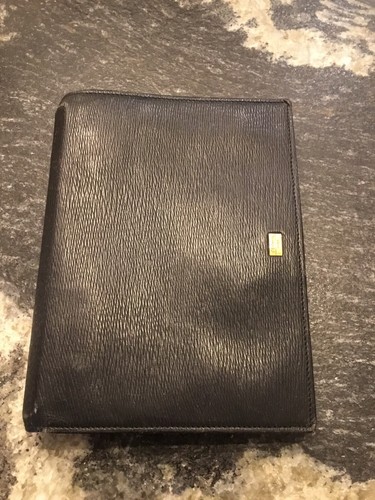 Authentique agenda cuir - , noir