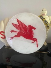 Ancienne Enseigne Lumineuse MOBIL OIL - Pegasus