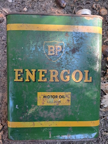 Ancien bidon energol motor - bidon,
