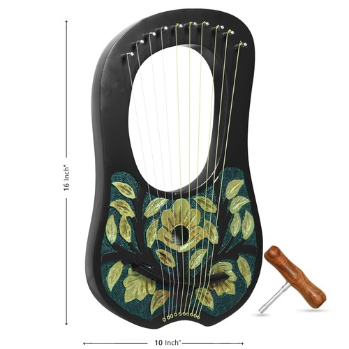String lyre harp solid wood - lyre,