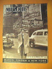Miroir-Sprint N° 27 du 26/11/1946- Marcel Cerdan à New-York
