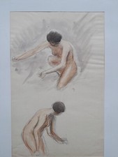 dessin ancien étude de femmes