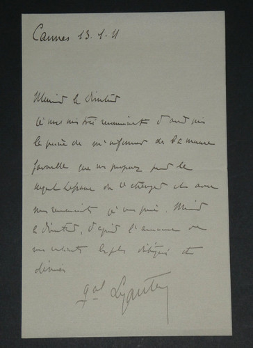 Maréchal lyautey lettre - -,