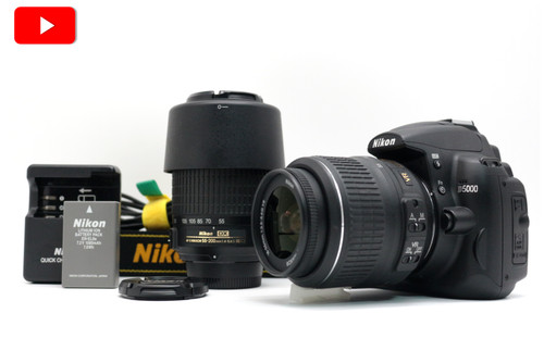 Nikon d5000 lens kit 55mm - nikon, w-lens