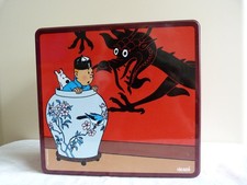Boite métal Tintin  Le lotus bleu - Biscuits Delacre publicité 2006