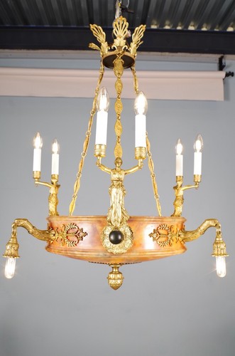 Lustre empire huit feux - empire, à