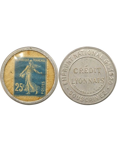 France timbre monnaie 25 - france,