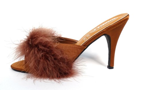 Bronze talon haut - bronze, satin