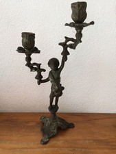 Ancien bougeoir  Bronze regule