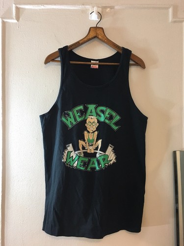 90s weasel wear graphic tank - weasel,