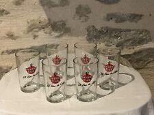 Série de 6 verres publicitaire HAVANA CLUB, El Ron de Cuba