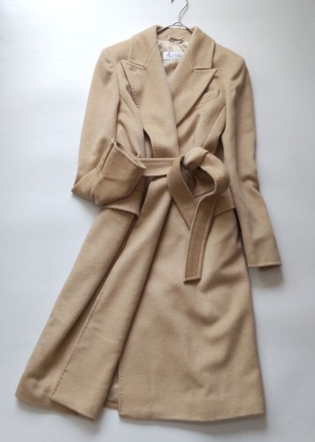 Manteau long ceinturé max - manteau,