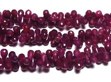 8" Strand RUBY 9-10mm Faceted