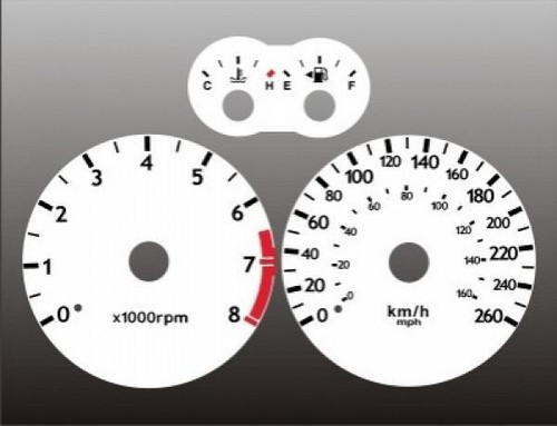 White face gauges for - white,