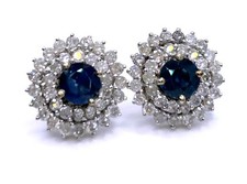 Boucles D'Oreilles En Saphir