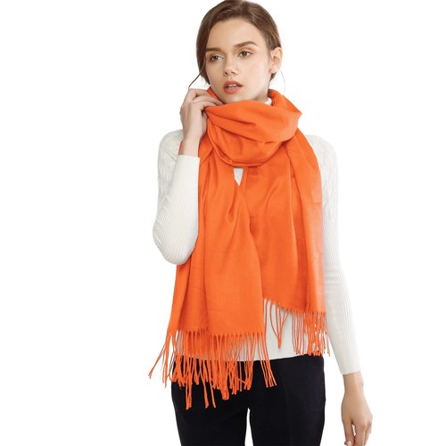 Echarpe orange etole femme - echarpe,