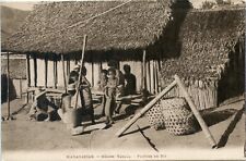 CARTE POSTALE / CPA / MADAGASCAR REGION DE TANALA PILEUSE DE RIZ