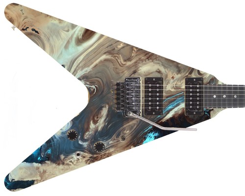 Guitar skin axe wrap - guitar, re-skin