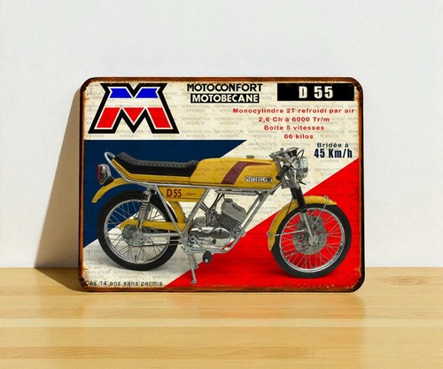 Plaque métal motobecane - métal,