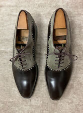 SOULIERS CORTHAY modèle WILFRID unique cuir marron foncé et daim kaki taille 41