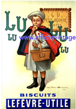 affiche poster  biscuit lu