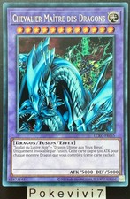 Carte YU-GI-OH! CHEVALIER MAÎTRE DES DRAGONS LCKC-FR065 Secret Rare NEUF