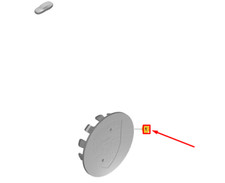 Cache moyeu de roue PORSCHE