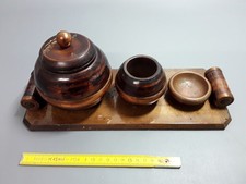 ancien souvenir en bois de "Saint Geoire en Valdaine"art deco 1950 fumeur