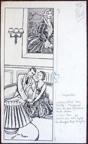 Dessin original gaston - original,