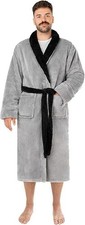 Robe de Chambre Homme Hiver Peignoir Polaire Sortie de Bain Chaude OEKO-TEX®B...