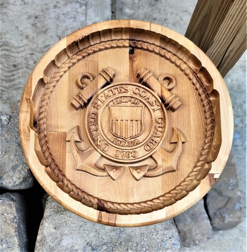 Usa coast guard carving - guard, 3d