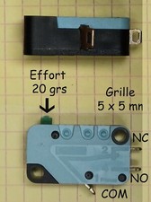 Micro switch Ultra sensible ( effort de 20 grs)   Crouzet F83161.9 Modele 101