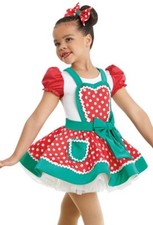 NEW FIGURE ICE SKATING BATON TWIRLING HOLIDAY COSTUME CHRISTMAS  DANCE CHILD