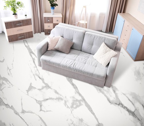 Marbre blanc 2126 sol - blanc,