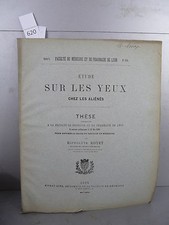 Royet Sur les yeux chez les aliénés thèse Monoyer ophtalmologie optique médecine