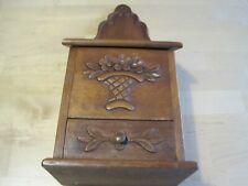 Boite a sel /farinière s en bois   avec un tiroir , Kitchen , Vintage-