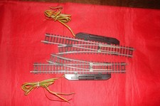 MEHANO HO 2 LONGS AIGUILLAGES DROIT GAUCHE ELECTRIQUE TRAIN