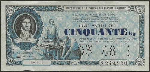 Billet matière 50 - de,