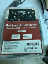 Guirlande Lumineuse  Extérieur/ 9 Mètres /20 Douilles Sans Ampoules