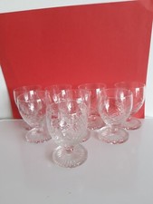 8 Verres En Cristal Saint