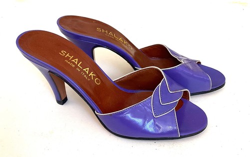 Sabot cuir violet - sabot, année