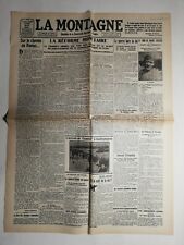 N492 La Une Du Journal La montagne 25 juin 1928 la réforme monétaire