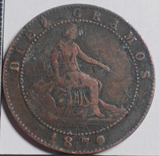 10 Centimos 1870 OM Espagne
