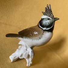 Porcelaine De Saxe - Mésange hupée  - XXe siècle