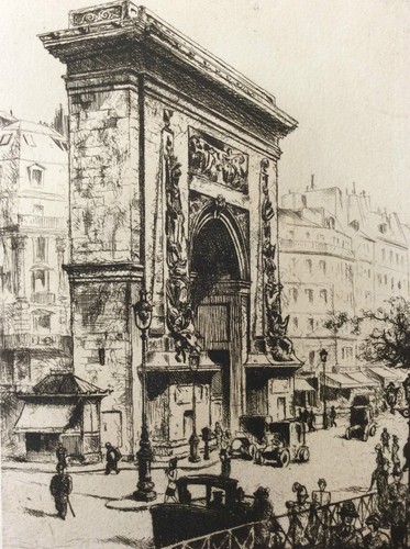 Gravure pointe sèche arc - gravure,