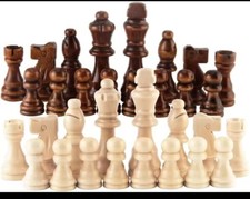 32 Pions jeu d'échec Bois