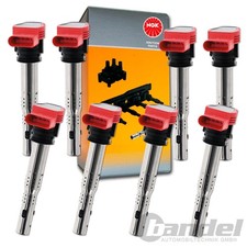 8x NGK Bobine 48041/U5014 pour Audi A5 A6 C6 A8 Q7 R8 Spyder VW Touareg 4.2