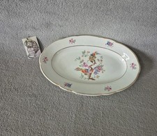 Petit plat en céramique KG Lunéville-Badonviller France Fontainebleau