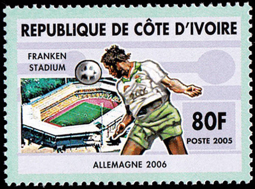 Stamps ivory coast 2005 - coast,